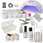 UV Gel Starterset Starlight inkl. UV-LED Ger&auml;t - Nagelstudio Einsteiger Set inkl. UV