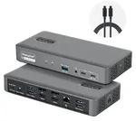StarTech.com Dual-Monitor USB-C Docking Station, 4K60Hz, HDMI oder DisplayPort, 96W