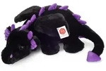 Teddy Hermann Kuscheltier Drache Logan schwarz/lila 32 cm - Schwarz