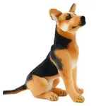 Stofftier Deutscher Sch&auml;ferhund 50cm Lebensecht Pl&uuml;schtier f&uuml;r Kinder