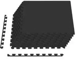 vidaXL Pool Bodenschutzmatte 24 stk. Schwarz 8,64 m2 EVA-Schaum