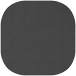 vidaXL Pool Bodenschutzmatte 36 stk. &Oslash; 350 cm Rund EVA-Schaum Schwarz