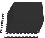 vidaXL Pool Bodenschutzmatte 12 stk. Schwarz 4,32 m2 EVA-Schaum