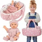 Meine erste Babypuppe 30 cm mit Tragebett, Kissen, Decke & Schnuller &ndash;...