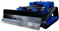 Ferngesteuerter Motor-Rasenm&auml;her CW-500 Plus Blau B&ouml;schungsm&auml;her mit Schneepflug