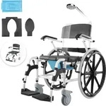 VEVOR Duschrollstuhl 17,5 Zoll/44,5 cm Alu Legierungs Toilettenstuhl