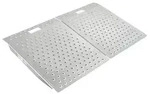 VEVOR T&uuml;rschwellenrampe, 750 x 617 mm, Plattform-Aluminium-Rampe f&uuml;r...
