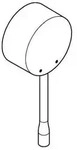 GROHE Hebel 46916, Metall, f&uuml;r Essence Zweiloch-Waschtischbatterie...