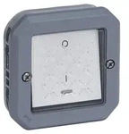 LEGRAND, Plexo New Feuchtraum-2-poliger Aufputz-Ausschalter mit Kontrollfunktion,