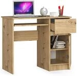 Computertisch 90 cm | Schreibtisch | mit Tastaturauszug mit Stauraum