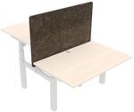 STIER Trennwand f&uuml;r Team-Schreibtisch 501-88, 120x80cm, als Pinnwand nutzbar,