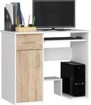 Schreibtisch 90cm mit Tastaturauszug 1 Schublade 1 T&uuml;r Computertisch...