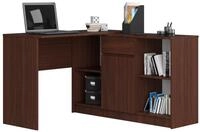 Eckschreibtisch Set 120cm mit Kommode 1 Schublade 1 T&uuml;r 6 F&auml;cher Arbeitstisch...