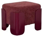 Rechteckiger sitzhocker &bdquo;mizar&ldquo;, 36 x 38 cm, rot - Atmosphera cr&eacute;ateur
