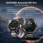 DOOGEE Anywise W1 Pro GPS-Smartwatch, 1,43" AMOLED, Offline-Karten, Blau - Blau