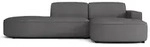 Selsey Sallmo - Ecksofa L-Form, 3-Sitzer, rechts, Chenille Dunkelgrau, 276 cm -