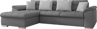 MIRJAN24 Ecksofa Diana, Eckcouch mit Bettkasten und Schlaffunktion, Polsterecke