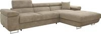 MIRJAN24 Ecksofa Torezio Mini, Stilvoll Eckcouch mit Bettkasten und Schlaffunktion,