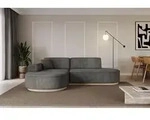 ALTDECOR Ecksofa in L-Form MARI-L1-v1 - 243x171x83 cm Dunkelgrau - Corner Sofa Bett