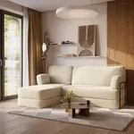 Masseno Ecksofa SABI mit Metallgestell, Modulares Schlafsofa aus Schaumstoff,