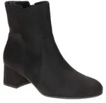 Gabor Damen Stiefeletten 8063 schwarz Velourleder Blockabsatz 4,5cm H-Weite