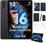 Tabwee N90 Tablet Android16, 12" 120Hz FHD InCell, 24GB (8+16) RAM+128GB ROM...