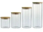 Ritzenhoff & Breker Linea Vorratsgl&auml;ser-Set 4-teilig - Transparent