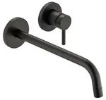 Kronenbach Lima 2.0 Black Waschtisch-Wandarmatur 24,5 cm inkl. Grundk&ouml;rper