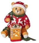 Villeroy & Boch Teddy mit Windlicht Christmas Toys Memory - Bunt