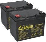 2x Kung Long U1-36NE 12V 36Ah (24V) - Proflex VR300 - M6