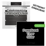 HERDSET Beko Backofen Hei&szlig;luft SteamShine Teleskopauszug wei&szlig; + keenberk