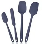Silikon Teigschaber 4er Set, Blau, 29cm, Hitzebest&auml;ndig bis 315&deg;C