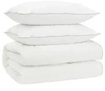 vidaXL G&auml;nsedaunen-Bettdecken-Set 90% FULDA 3 stk. 220 x 260 cm Wei&szlig; - Wei&szlig;