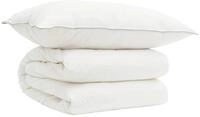 vidaXL Bettdecke und Kissen Set 2 stk. 150x200 cm 4 Jahreszeiten Wolle - Wei&szlig;