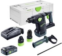 Festool KHC 18 EB-Basic Akku Kombihammer 18 V 2,6 J SDS-Plus Brushless + 1x...