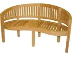 Gartenbank Bananen Bank in premium Teak