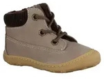 Ricosta Tary 1202902650 Jungen Lauflernschuh gef&uuml;ttert, Boots, Leder, Grau -