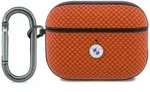 BMW H&uuml;lle AirPods Pro 3 Textured Sign Polyamid Logo Metall mit Karabiner orange