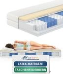 AM Qualit&auml;tsmatratzen | Premium Latex-Taschenfederkernmatratze - 100x200 cm -...