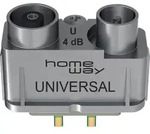 Homeway HW-ET2 SAT/BK/FM Koaxmodul Anschlussd&auml;mpf.4dB HAXHSM-G0200-C002