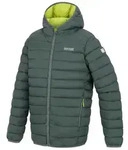 Regatta Marizion Baffle-Jacke mit Kapuze f&uuml;r Kinder, Farbe:Dunklegr&uuml;n, Kinder