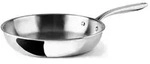 LACOR 60858 &ndash; Pfanne TriChef unbeschichtet, 28 cm, Edelstahl 18/10 - Silber