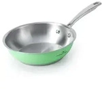 Bratpfanne 20 cm Mintgr&uuml;n Edelstahl Ungiftig Induktion - Gr&uuml;n