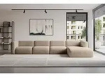 ALTDECOR Ecksofa - MIRA-L3 - 409x179x70 - Braun - Corner Sofa Eckcouch Couch L-Form,