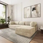 Masseno Ecksofa ETERA mit Metallgestell, Modulares Schlafsofa aus Schaumstoff,