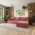 Masseno Ecksofa ANKO mit Metallgestell, Modulares Schlafsofa aus Schaumstoff,