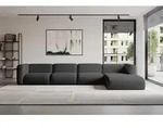 ALTDECOR Ecksofa - MIRA-L3 - 409x179x70 - Schwarz - Corner Sofa Eckcouch Couch