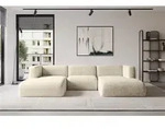 ALTDECOR Ecksofa - MIRA-U1 - 317x179x70 - Creme - Corner Sofa Eckcouch Couch U-Form,