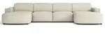 Selsey Sallmo - Wohnlandschaft U-Form, universell, 3-Sitzer, Chenille Creme,...