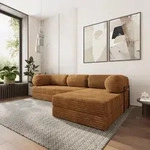 Masseno Ecksofa ETERA mit Metallgestell, Modulares Schlafsofa aus Schaumstoff,
